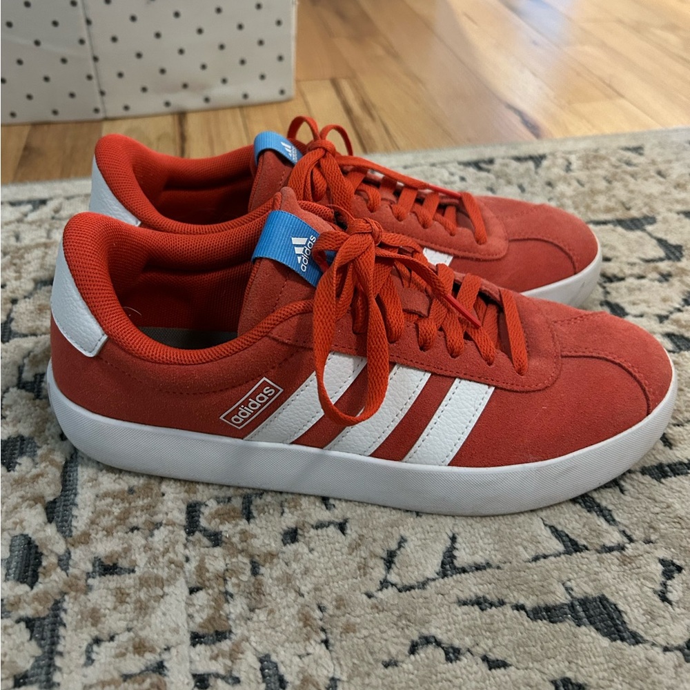 Red Adidas-VL Court 3.0 Sneaker Women’s size 8